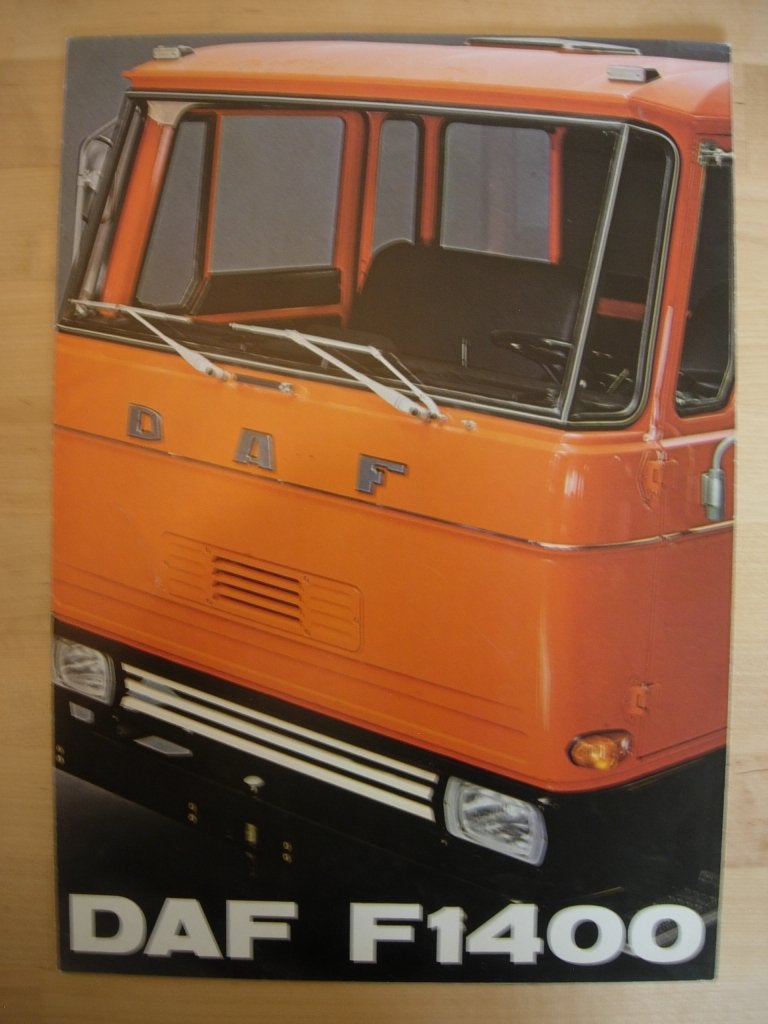 DAF F 1400 Brochure 1972 F1400, Ophalen of Verzenden, Zo goed als nieuw, Overige merken, DAF