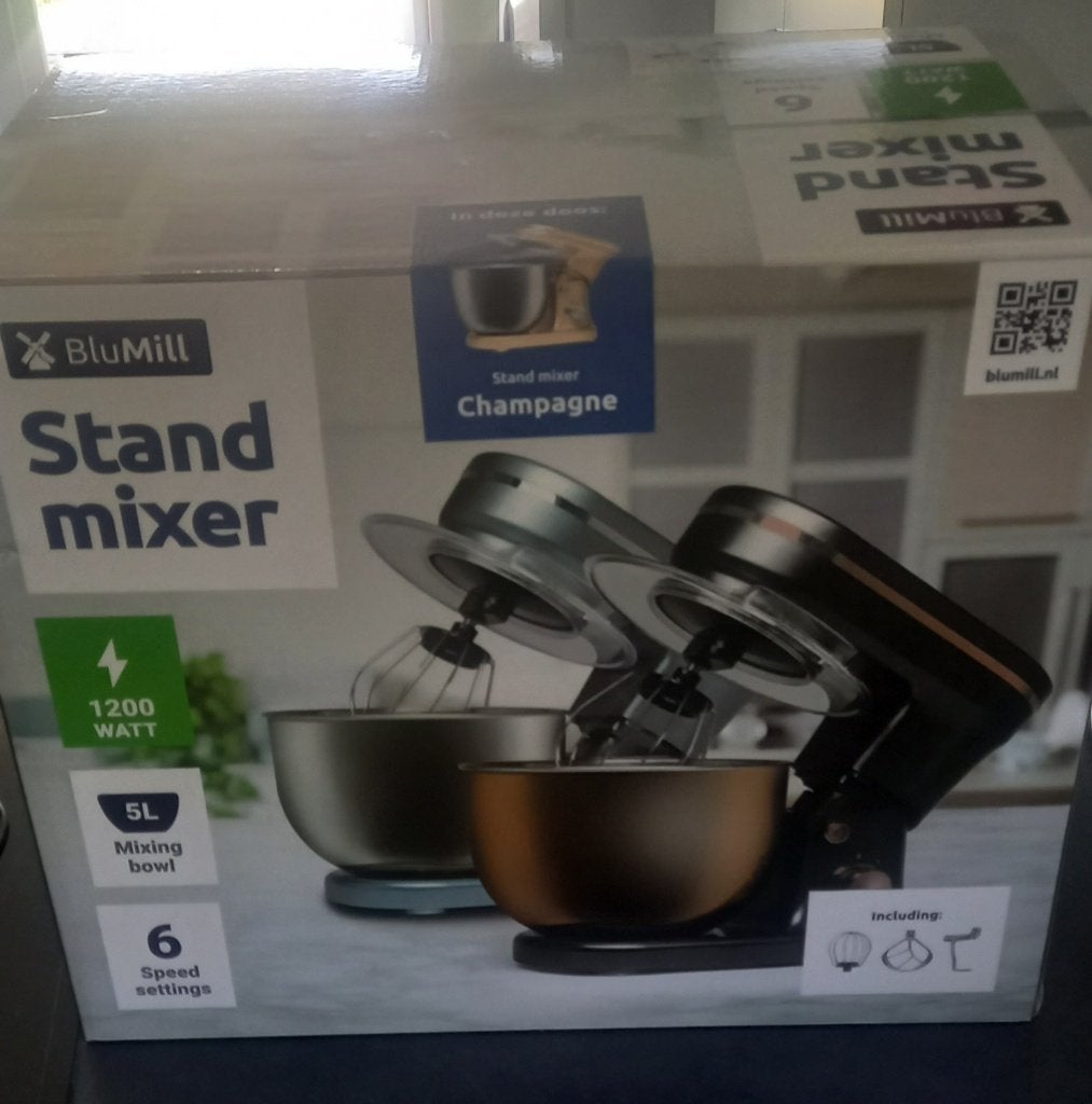 Keukenmachine / BluMill standmixer, 4 liter of meer, Ophalen of Verzenden, Nieuw, 3 snelheden of meer