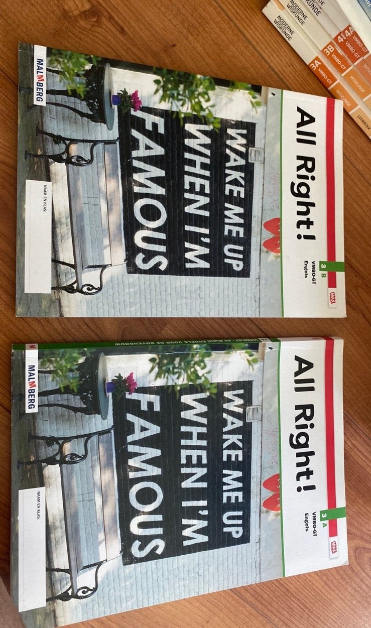 All Right! Engels 3A & 3B – VMBO-GT (Malmberg), Boeken, Schoolboeken, Ophalen of Verzenden, Zo goed als nieuw, VMBO, Engels