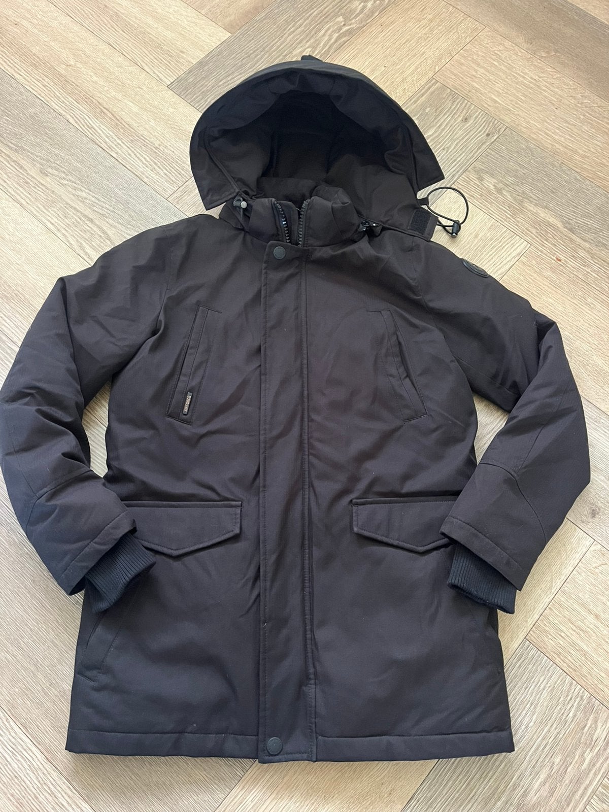 Mooie zwarte jas van Airforce, Ophalen of Verzenden, Zo goed als nieuw, Maat 34 (XS) of kleiner, Zwart