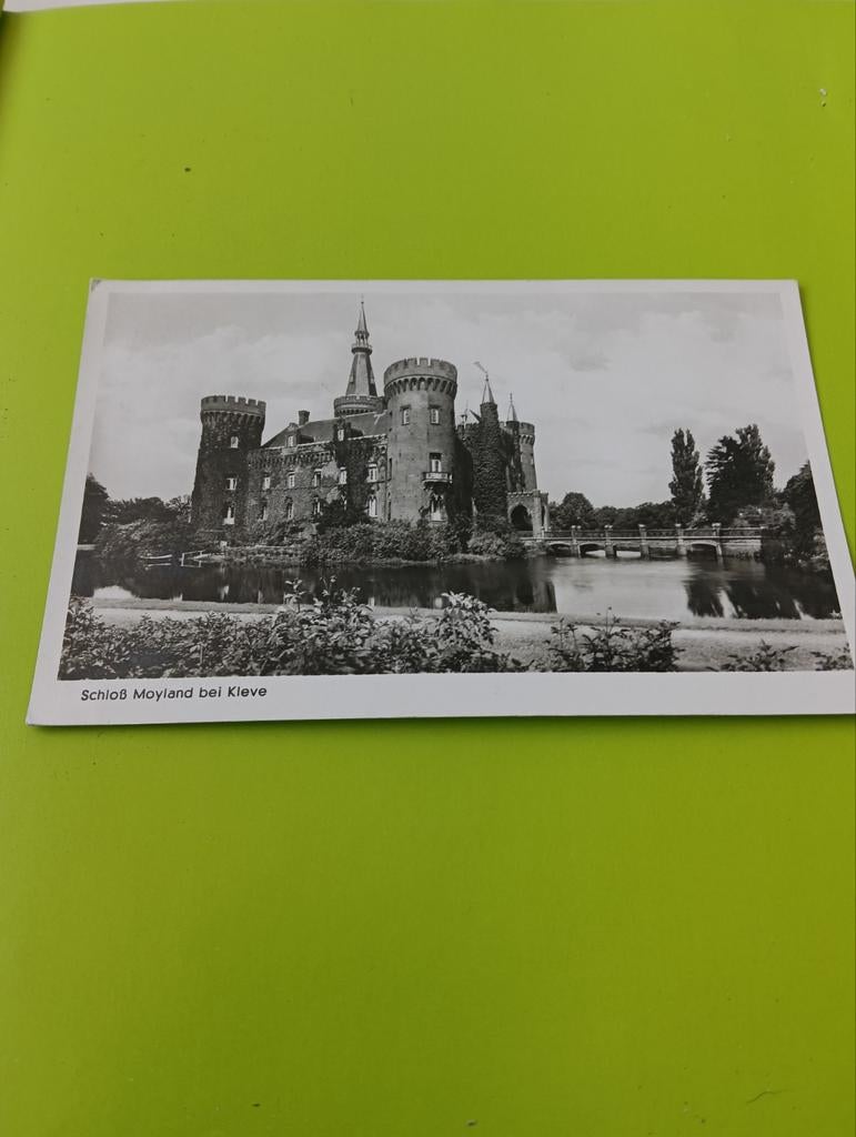 Oude Ansichtkaart: Schloss Moyland bei Kleve (Duitsland), Ophalen of Verzenden, 1940 tot 1960, Gelopen, Duitsland