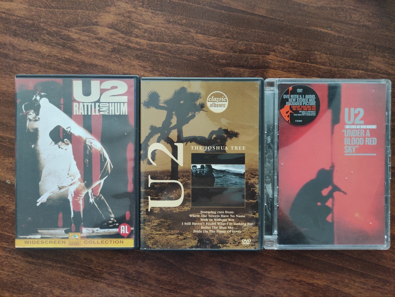 3x muziek dvd U2, Ophalen of Verzenden, Zo goed als nieuw, Poprock