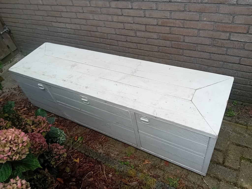 Gratis Stijgerhouten tvmeubel, Ophalen, Gebruikt, 200 cm of meer, Minder dan 100 cm