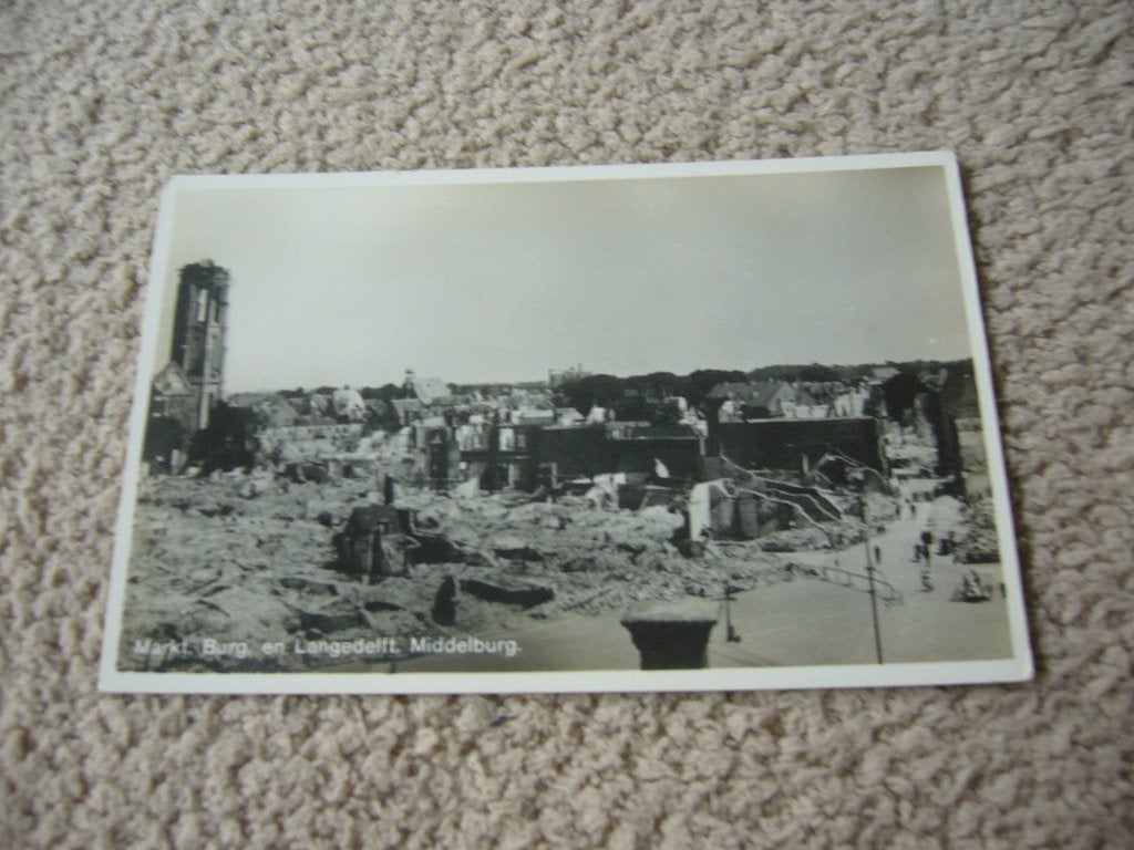 MIDDELBURG  =  MARKT ,  BURG. EN LANGEDELFT, Ophalen of Verzenden, 1940 tot 1960, Ongelopen, Zeeland