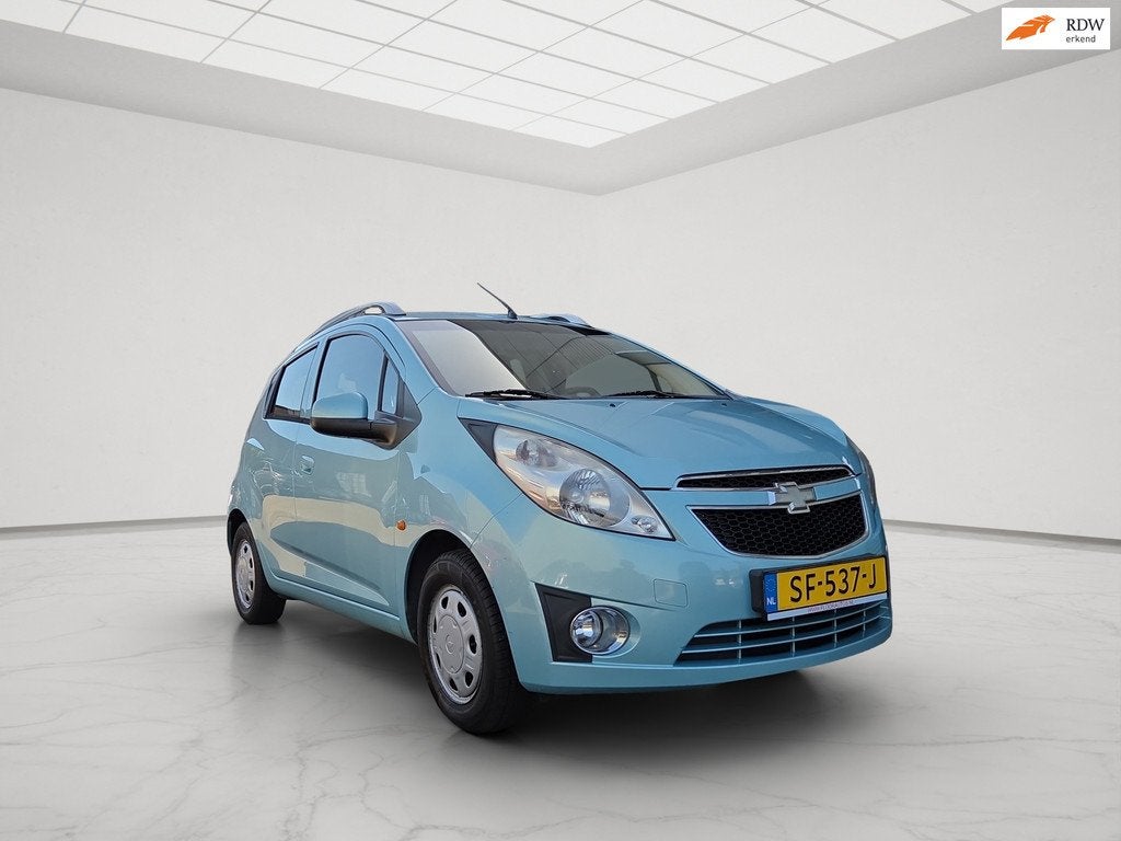 Chevrolet Spark 1.2 16V LT, Auto's, Chevrolet, Voorwielaandrijving, Stof, Gebruikt, Zwart