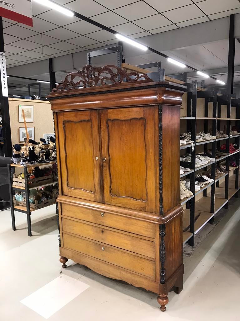 Antiek Hollands Eiken Kabinet 1850, Antiek en Kunst, Ophalen of Verzenden