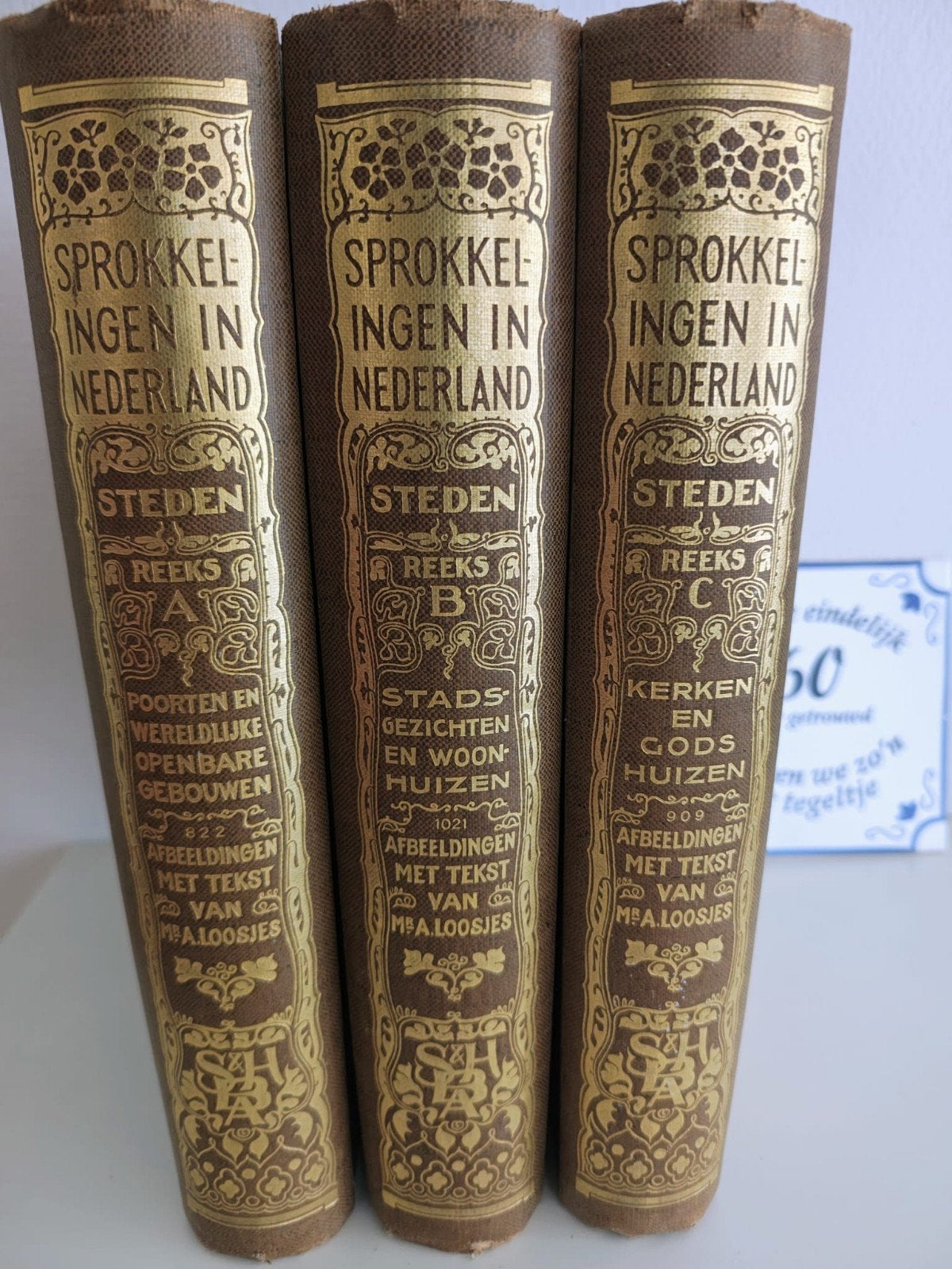 Sprokkelingen in Nederland - Steden (3 delen), Boeken, Ophalen, 20e eeuw of later, Gelezen, Mr. A. Loosjes