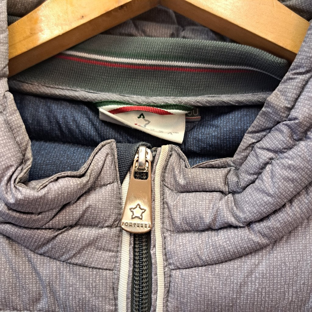 Fortezza grijs dun gewatteerd jack zomerjas 60 XXL nr 44873, ., Overige maten, Ophalen of Verzenden, Zo goed als nieuw