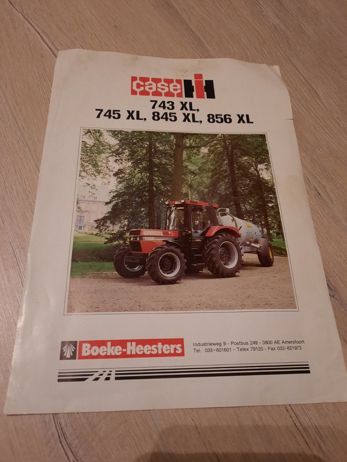 Case IH 743XL 745XL 845XL 856XL Originele Tractor Folder, Boeken, Ophalen of Verzenden, Gelezen, Folder