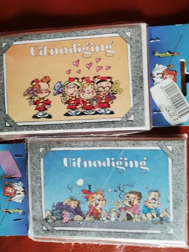 Uitnodigingskaarten kleine robbe, Eén stripboek, Ophalen, Nieuw