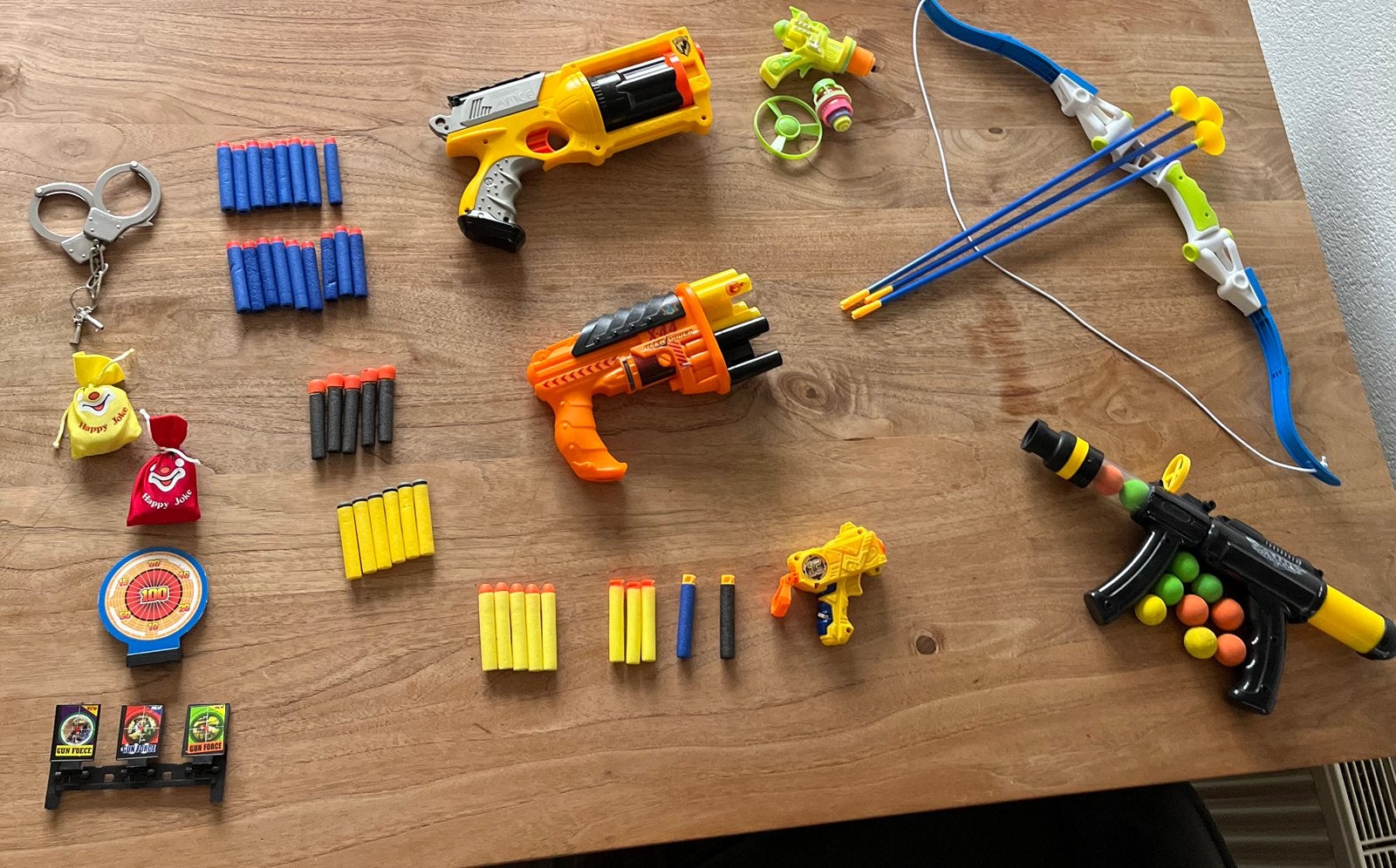 Diverse Nerf guns, pijltjes, air gunman enz.., Ophalen, Gebruikt