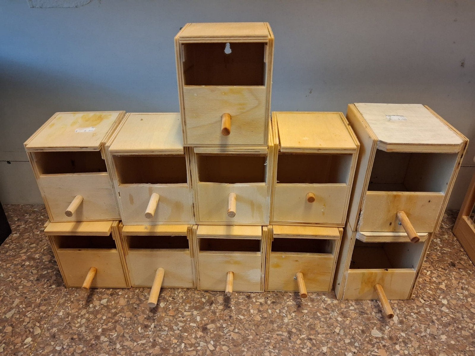 houten nestkasten, Ophalen, Zo goed als nieuw