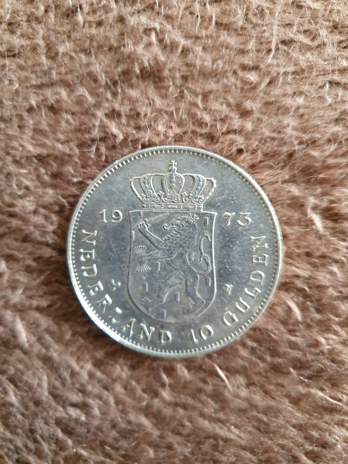 Zilveren munt 10 gulden 1973, Postzegels en Munten, Munten | Nederland, Ophalen, Koningin Juliana, 10 gulden