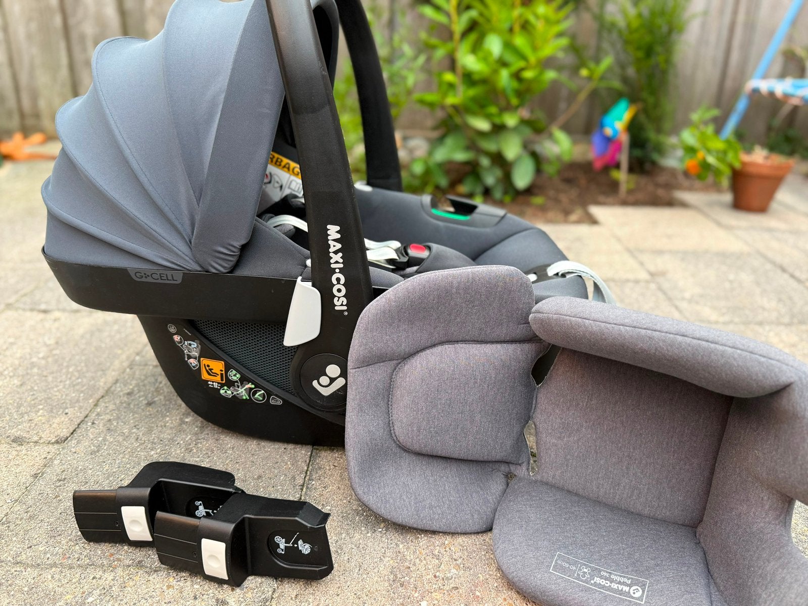 Maxi-Cosi Pebble 360 - kleur Graphite, Ophalen, Autogordel of Isofix, Gebruikt, 0 t/m 13 kg