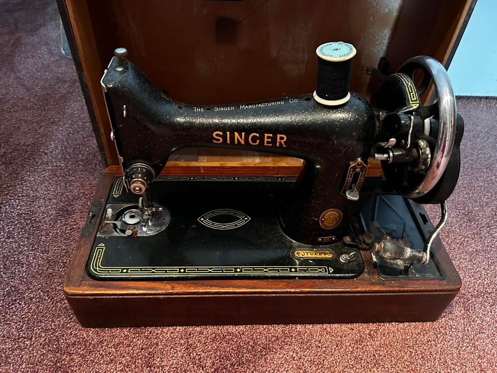 Antieke Singer naaimachine, Ophalen of Verzenden