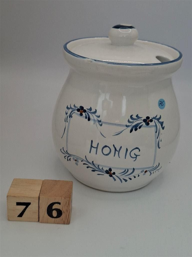 Honingpot nr. 076, gemerkt Gilda, hoog ong. 13,7 cm, gaaf, Ophalen of Verzenden, Zo goed als nieuw, Bord(en), Overige stijlen