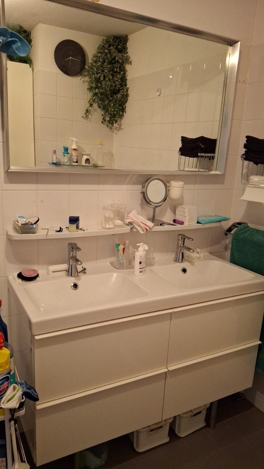 T.E.A.B. Badkamermeubel met spiegel, Huis en Inrichting, Badkamer | Badkamermeubels, Ophalen, Minder dan 50 cm, Zo goed als nieuw