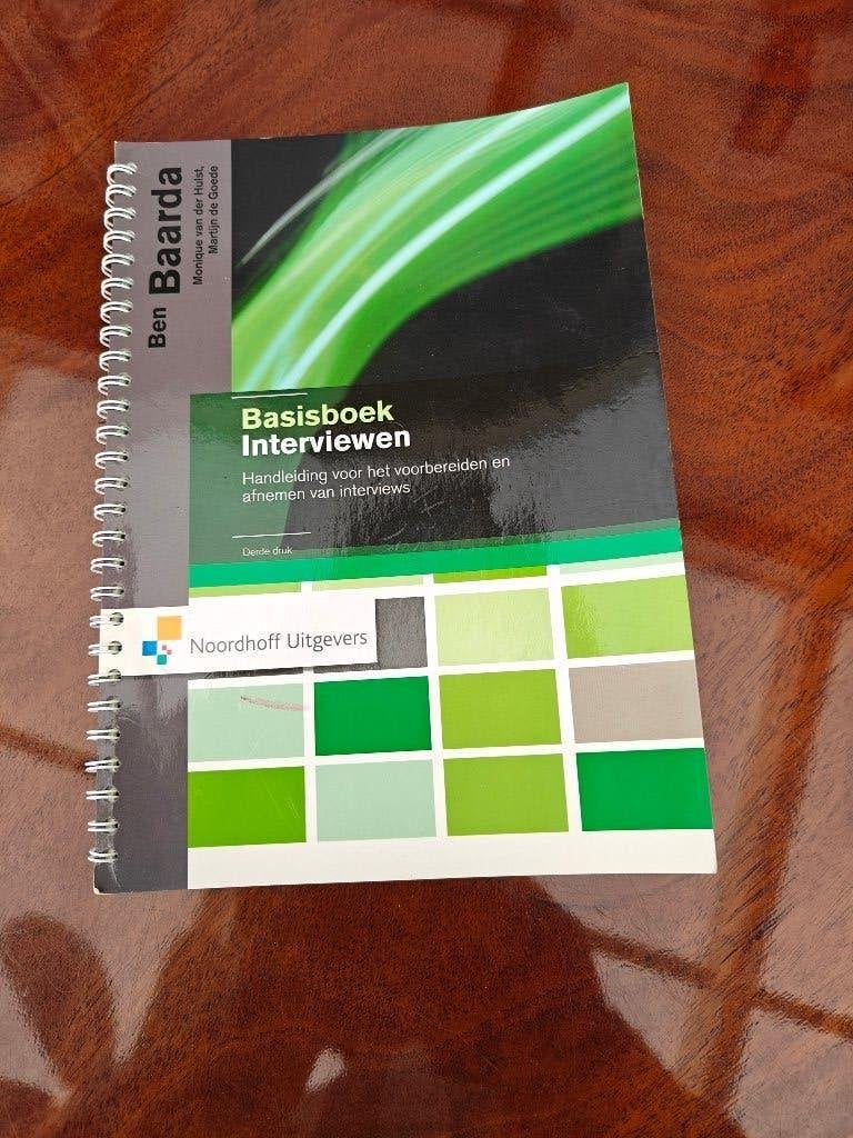 Basisboek interviewen, Boeken, Ophalen of Verzenden, Beta, Zo goed als nieuw, HBO
