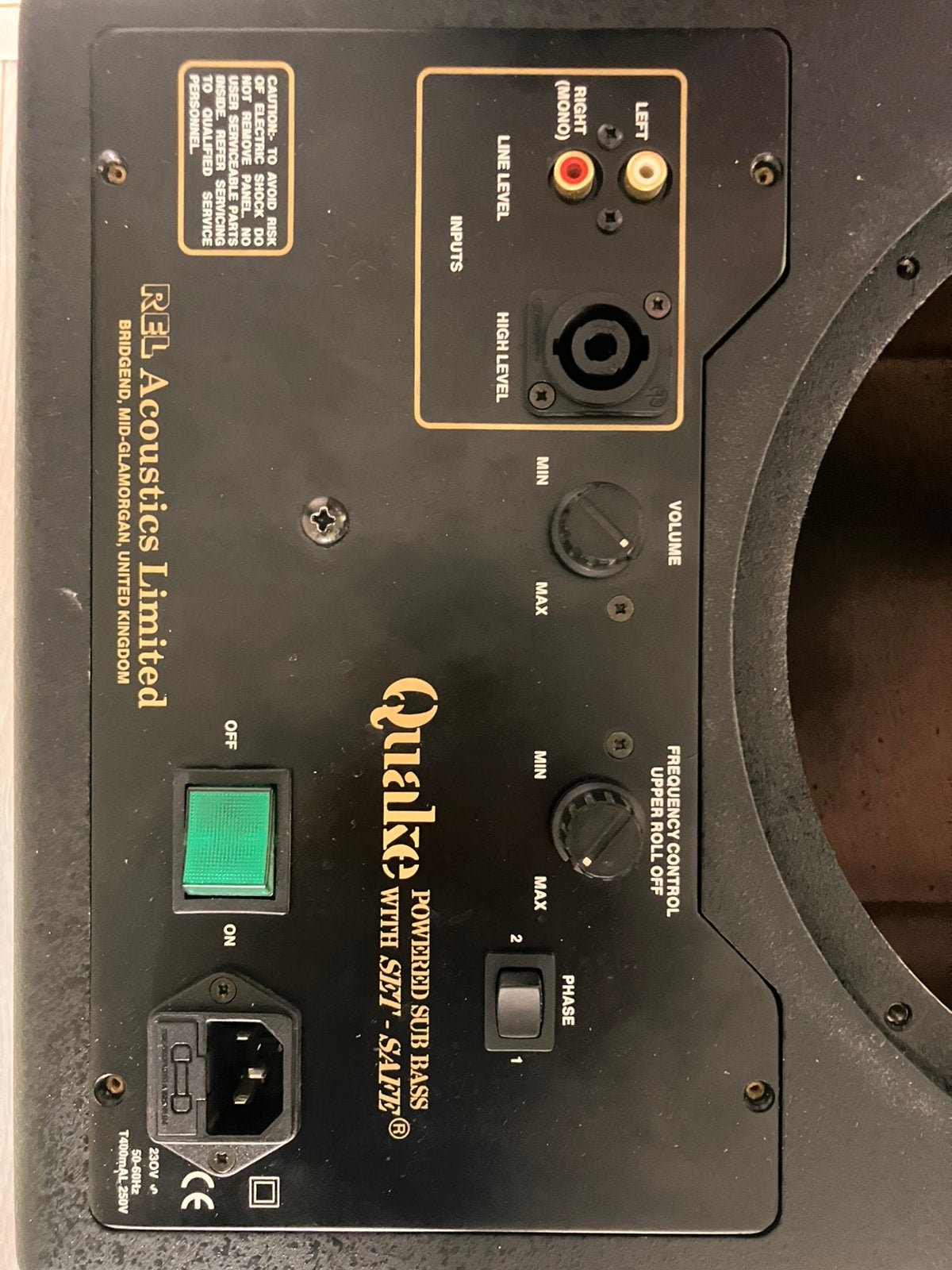 REL subwoofer versterker, Ophalen of Verzenden, Zo goed als nieuw, Audio