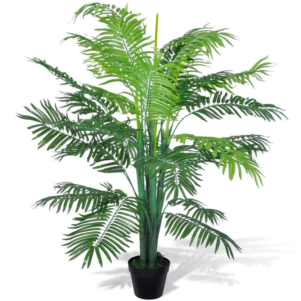Kunstplant Phoenix palmboom met pot 130 cm GRATIS BEZORGD!, Binnen, Groen, Verzenden, Onderhoudsvrij