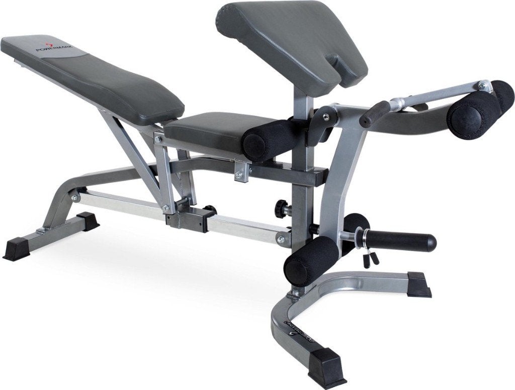 Powermark330 verstelbare krachtbank+18-delige halterset 30kg, Sport en Fitness, Fitnessapparatuur, Ophalen, Buik, Krachtstation