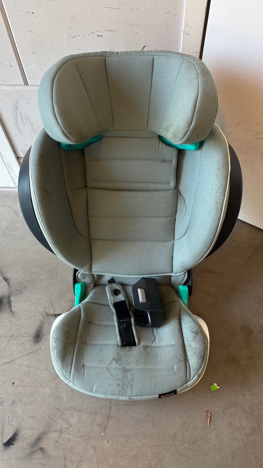 BeSafe iZi Flex fix-size Autostoel groen, Gebruikt, Verstelbare rugleuning, Isofix, Ophalen