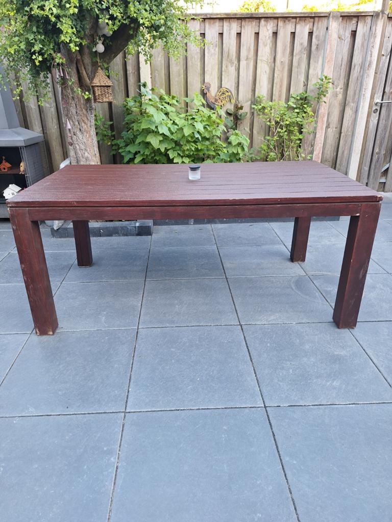 Hartman houten tuintafel, Tuin en Terras, Tuintafels, Gebruikt, Hout, Ophalen of Verzenden