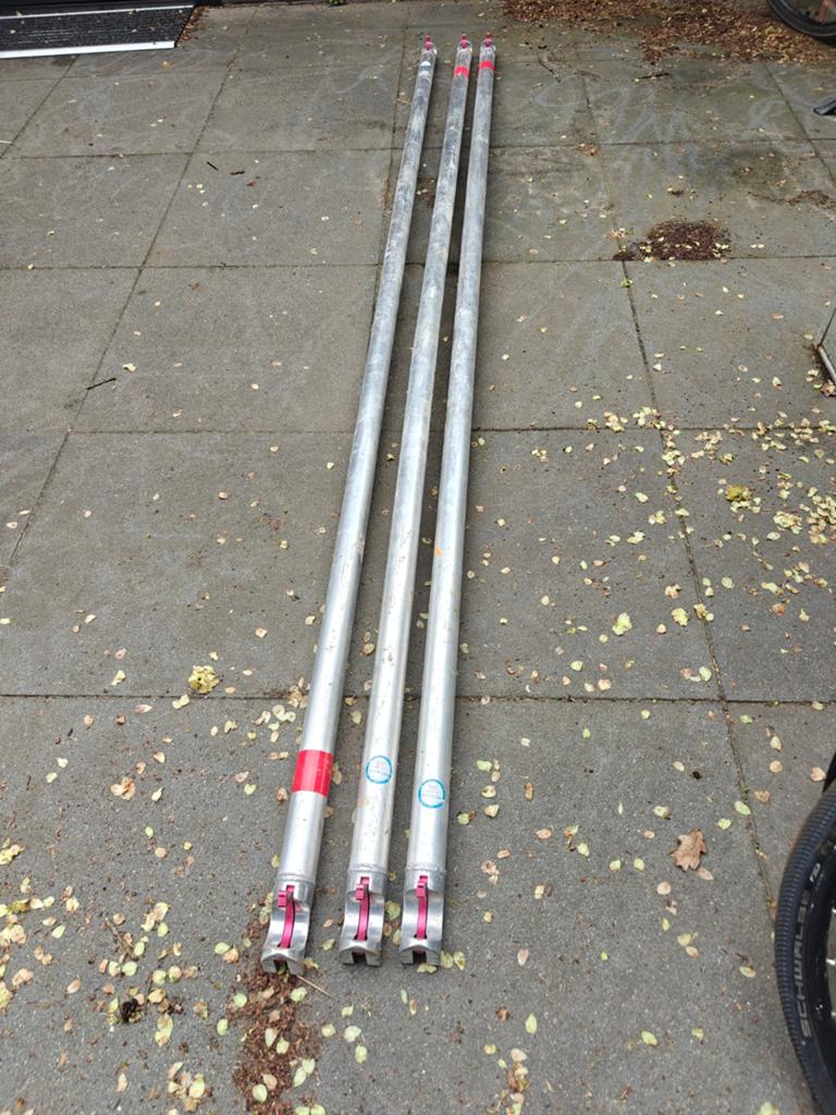 3x Steigerbuizen / Steigerpalen - Gebruikt, Ophalen of Verzenden
