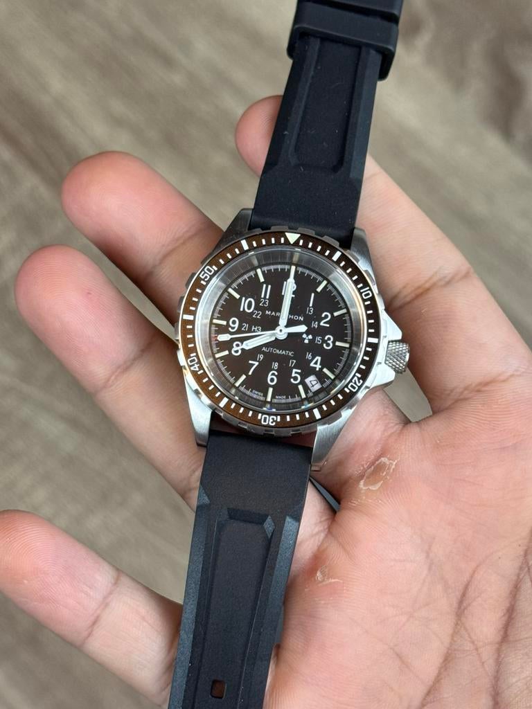Marathon 36mm duikhorloge MSAR, Ophalen of Verzenden, Zo goed als nieuw, Jongen of Meisje