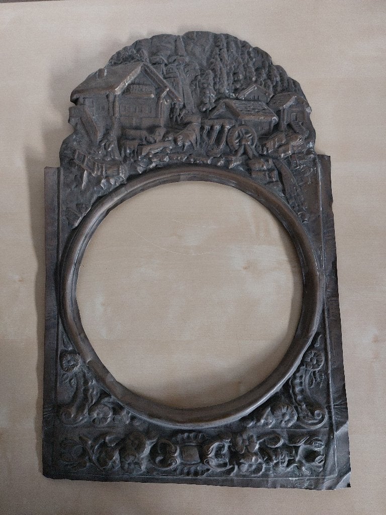 Voorfront (messing) van Franse Comtoise Klok, Ophalen of Verzenden