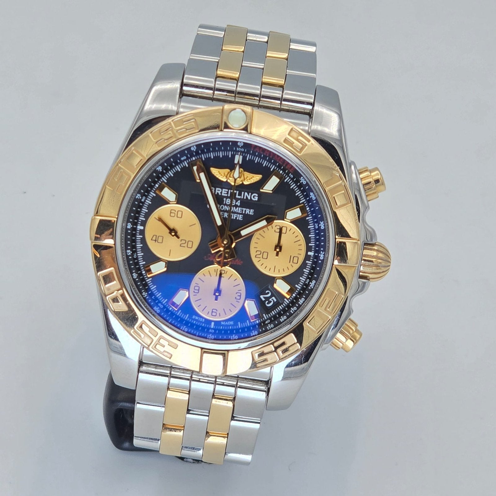 Breitling chronomat 41 nieuwstaat, Ophalen, Staal, Breitling, Zo goed als nieuw