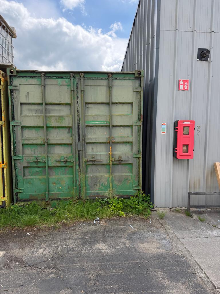 Opslagcontainer - zee container, Ophalen