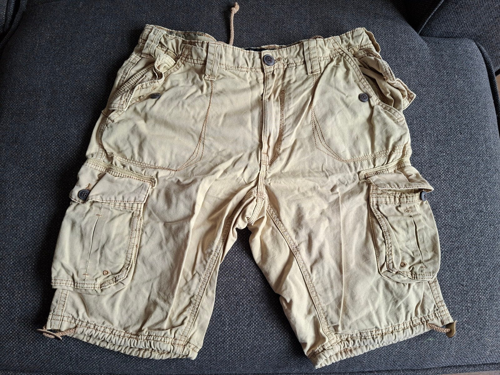 Brave Soul Cargo Korte Broek Maat M Beige, Maat 48/50 (M), Beige, Brave Soul, Ophalen of Verzenden