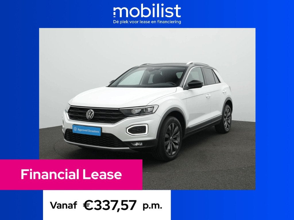 Volkswagen T-Roc 1.5 TSI 150 pk DSG Sport (bj 2022), 4 cilinders, 150 pk, Adaptive Cruise Control, Wit