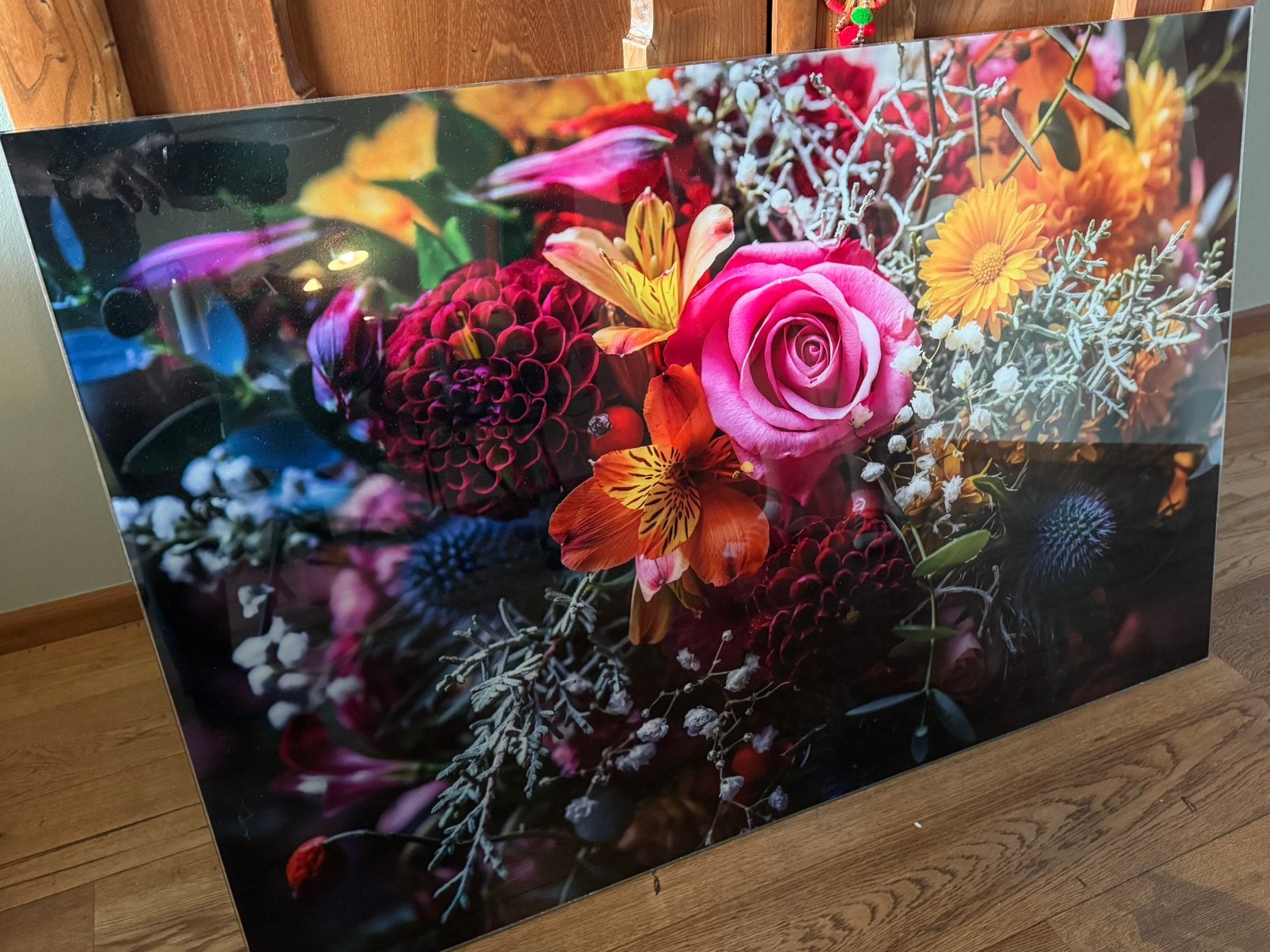 Foto van glas 120 x 80 cm, Glas, Print, Bloemen, Ophalen
