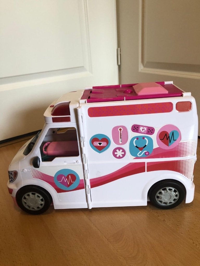 Barbieambulance, Ophalen, Zo goed als nieuw, Barbie