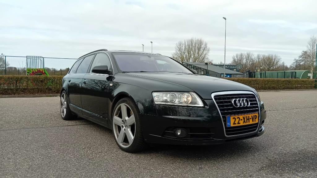 Audi A6 3.2 Avant Quattro AUT ( nieuwe motor), Auto's, 1715 kg, Zwart, Leder, Particulier