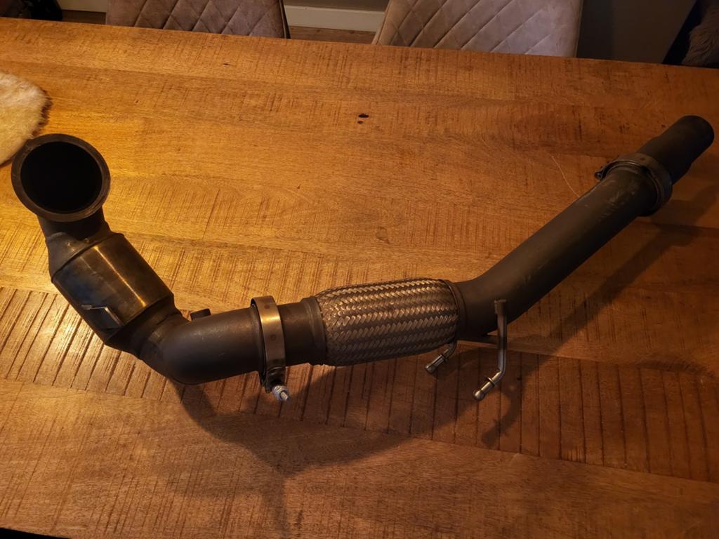Golf 7 gti  3 " downpipe met 200 cell sportcat, Auto-onderdelen, Uitlaatsystemen, Ophalen of Verzenden