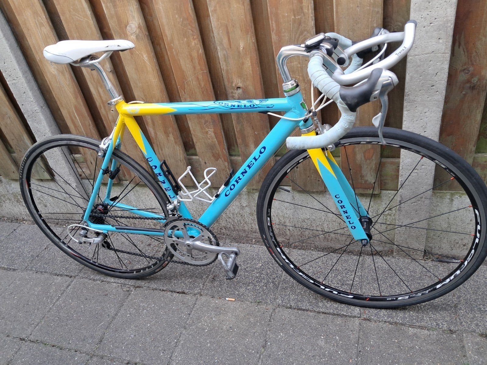 racefiets in goeie staat, Fietsen en Brommers, Fietsen | Racefietsen, Gebruikt, Velgrem, Aluminium, 57 tot 61 cm