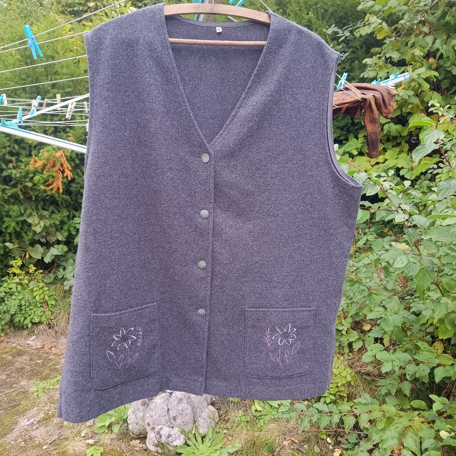 Tiroler trachten vest gilet XXL grijs Oktoberfest, Ophalen of Verzenden, Zo goed als nieuw, Overige maten