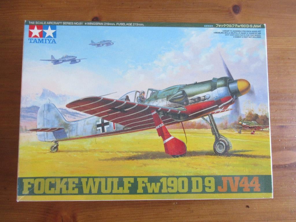 Focke Wulf Fw190 D-9 JV44 (Tamiya 1/48) + extra's, Hobby en Vrije tijd, Modelbouw | Vliegtuigen en Helikopters, Overige merken