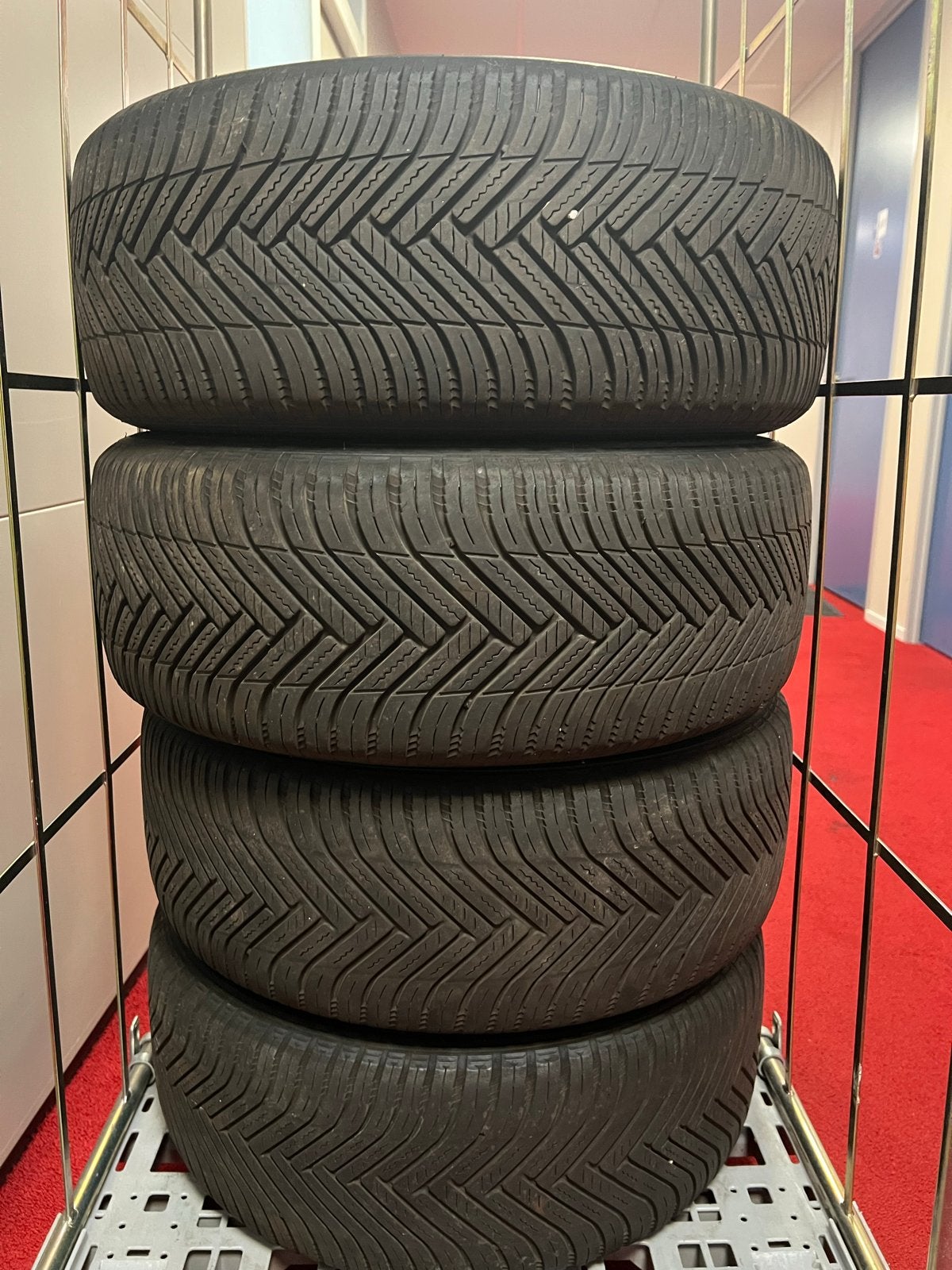Set van 4 All Season banden 225/55/16, Auto-onderdelen, Banden en Velgen, Gebruikt, 16 inch, Ophalen of Verzenden, All Season