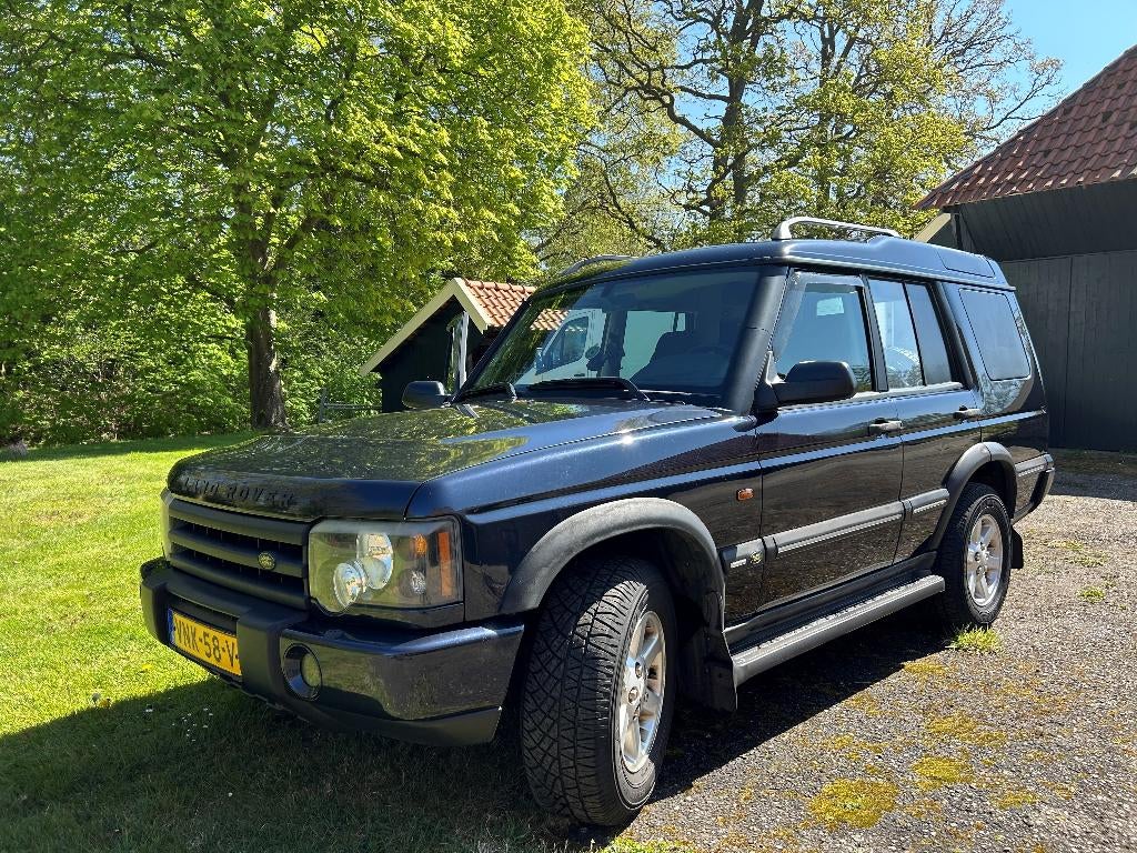 Land Rover Discovery 2004 Blauw, Auto's, Automaat, Stof, Land Rover, Zwart