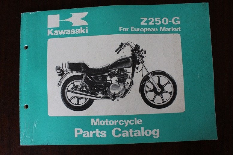 KAWASAKI Z250 G2 1980 parts catalogue Z250G, Ophalen of Verzenden, Kawasaki