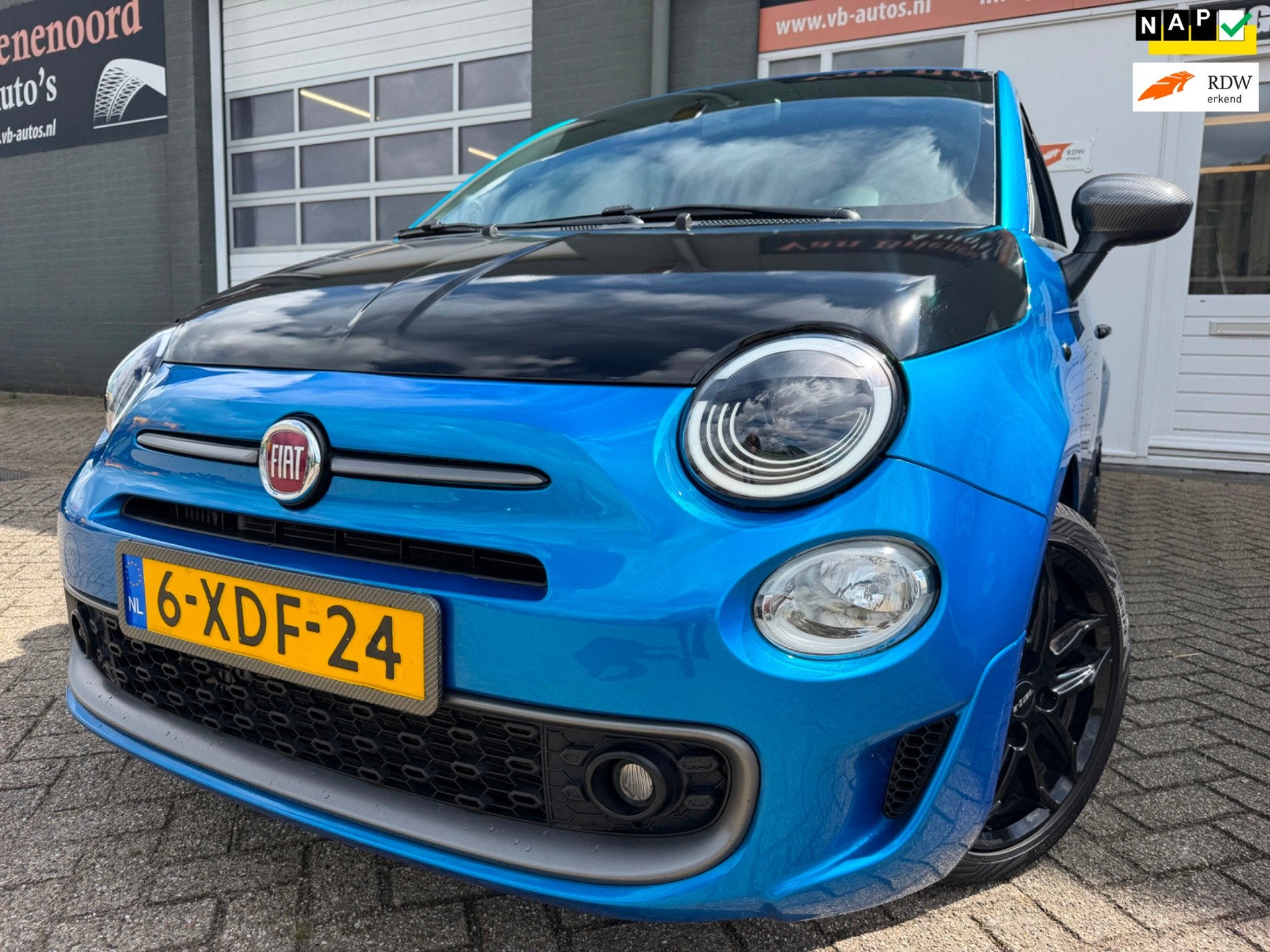 Fiat 500 0.9 TwinAir Turbo 500S met navigatie en bluetooth t, Auto's, Voorwielaandrijving, Stof, Gebruikt, 905 kg