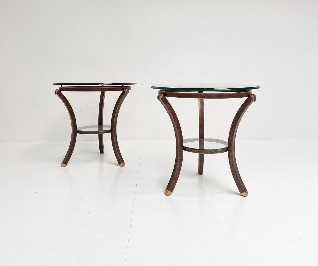 Set Art Deco bijzettafels van Pierre Vandel, 1960's, Gebruikt, Ophalen of Verzenden, Pierre Vandel, X