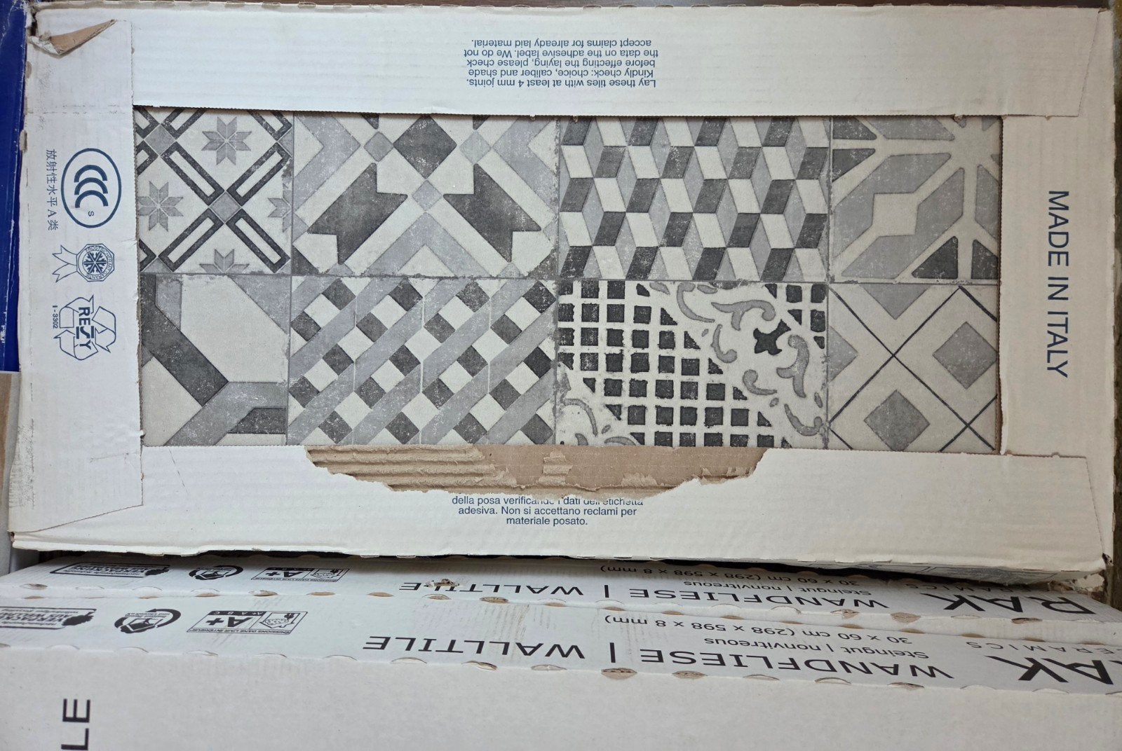 Wandtegels & Vloertegels, Ophalen, 60 cm of meer, Keramiek, Nieuw
