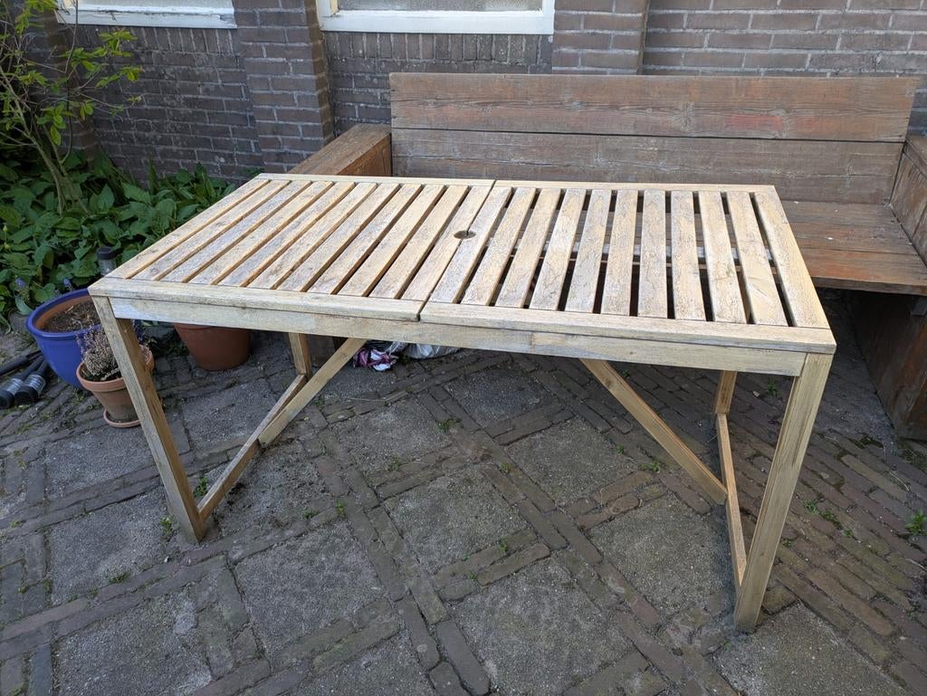 Ikea Nämmäro buitentafel, Ophalen, Gebruikt, Rechthoekig, Hout