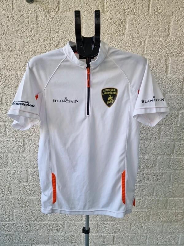 Lamborghini Squadra Corse polo wit maat S, Ophalen of Verzenden, Wit