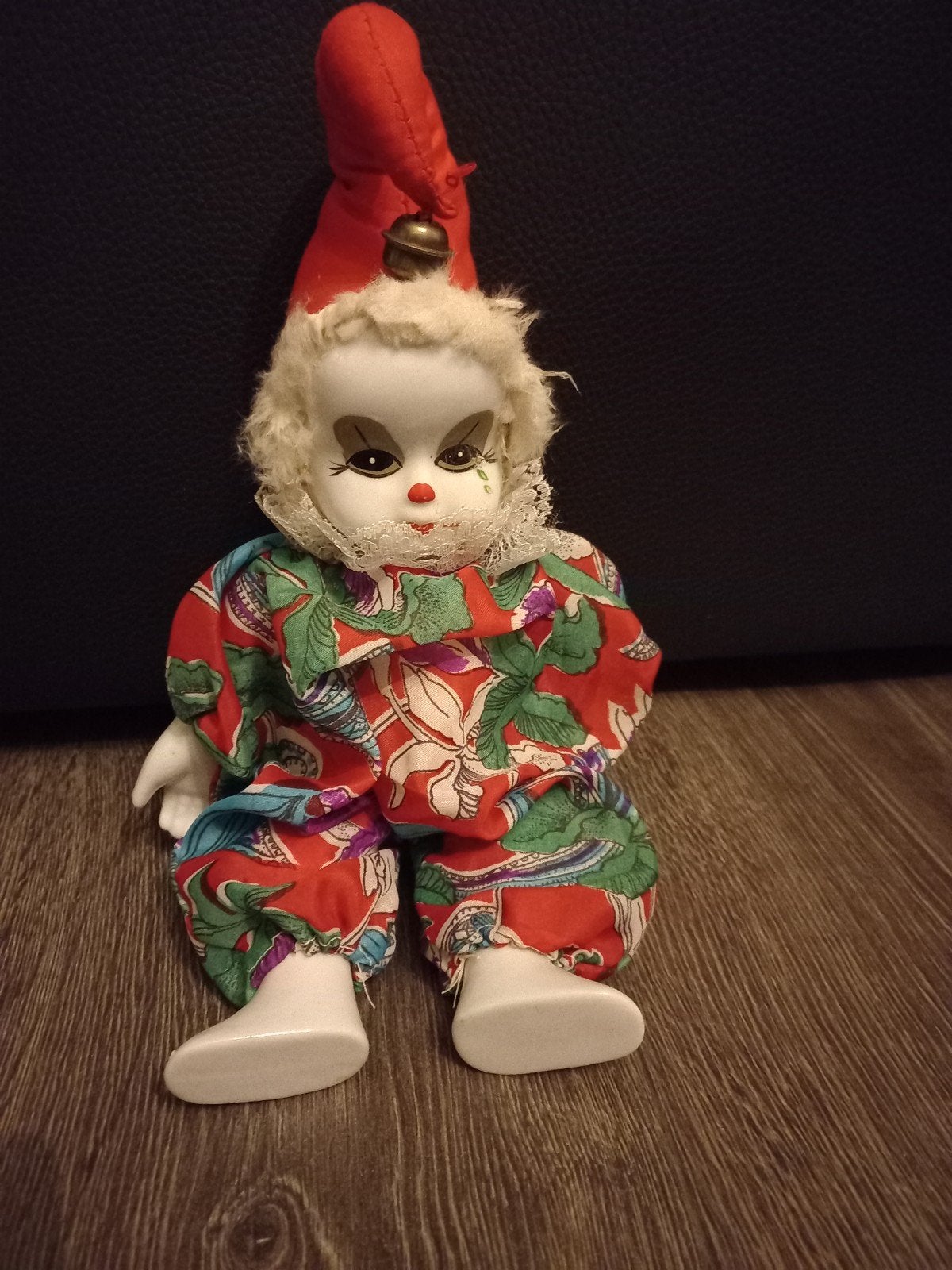 Vintage Porseleinen Clown Pop - Uniek Decoratiestuk, Verzamelen, Ophalen of Verzenden, Gebruikt, Pop
